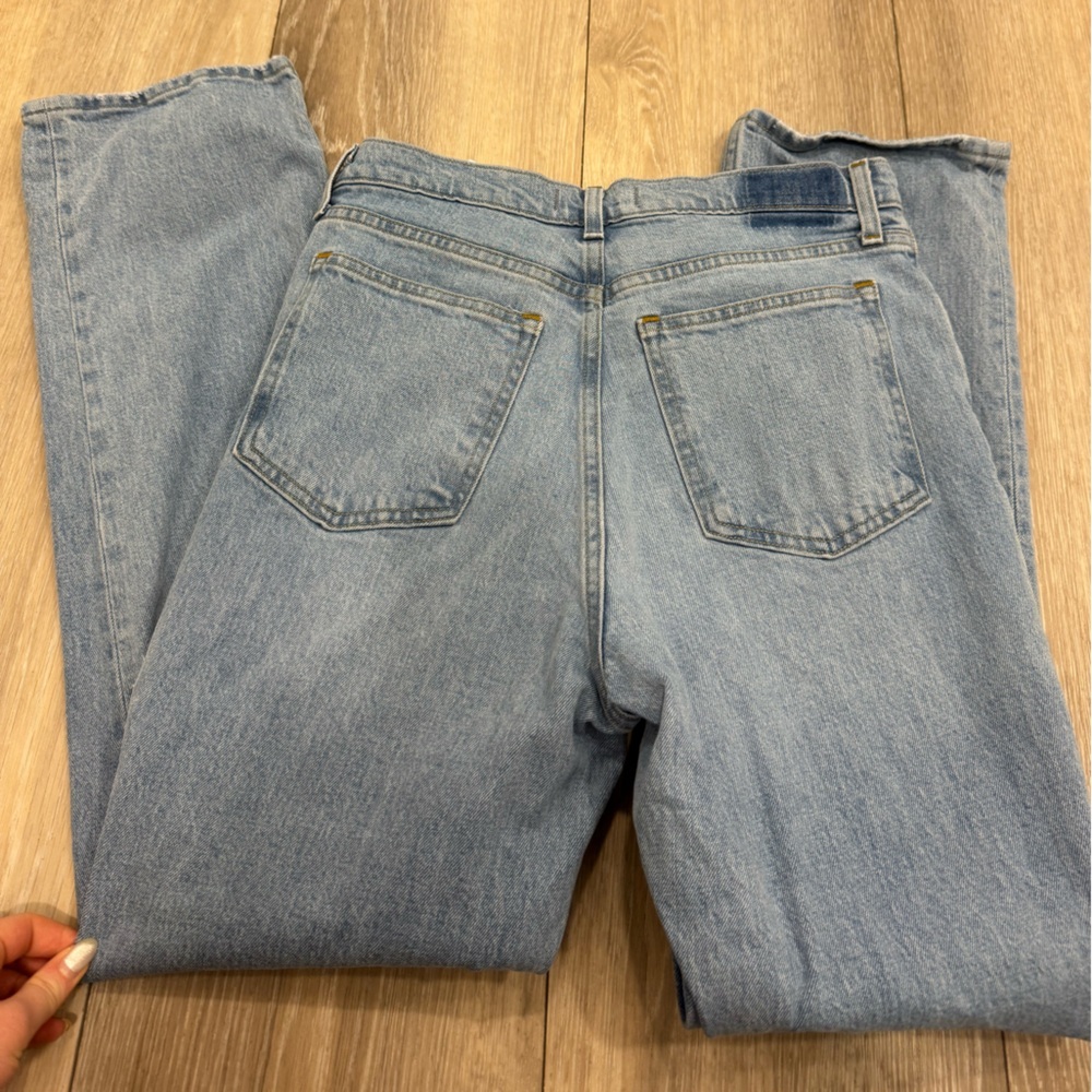 Abercrombie and fitch medium wash 90's straight ultra high rise jeans size 10 - Picture 5 of 5